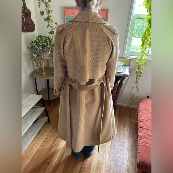 COS Beige Corduroy Trench Coat - Women’s Jackets & Coats - Picture 4 of 9